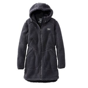 L.L. Bean Charcoal Sherpa Fleece Jacket